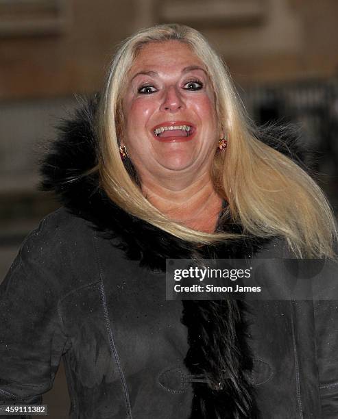 Vanessa Feltz sighting at the BBC on November 17, 2014 in London, England.