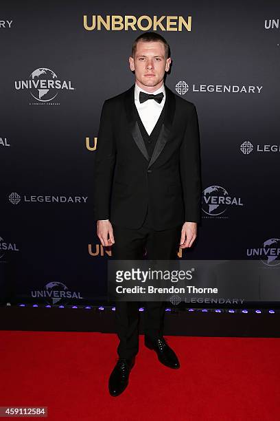Jack O'Connell arrives at the world premiere of Unbroken at the State Theatre on November 17, 2014 in Sydney, Australia.