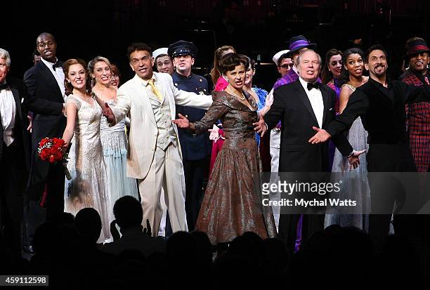 Curtain Call at "The Band Wagon" Closing Night Party New York City Center on November 16, 2014 in New York City.