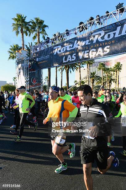 Mario Lopez rocked the #StripatNight in the Zappos.com Rock n Roll 1/2 of the 1/2 in Las Vegas on Sunday, November 16th benefitting the Crohns &...