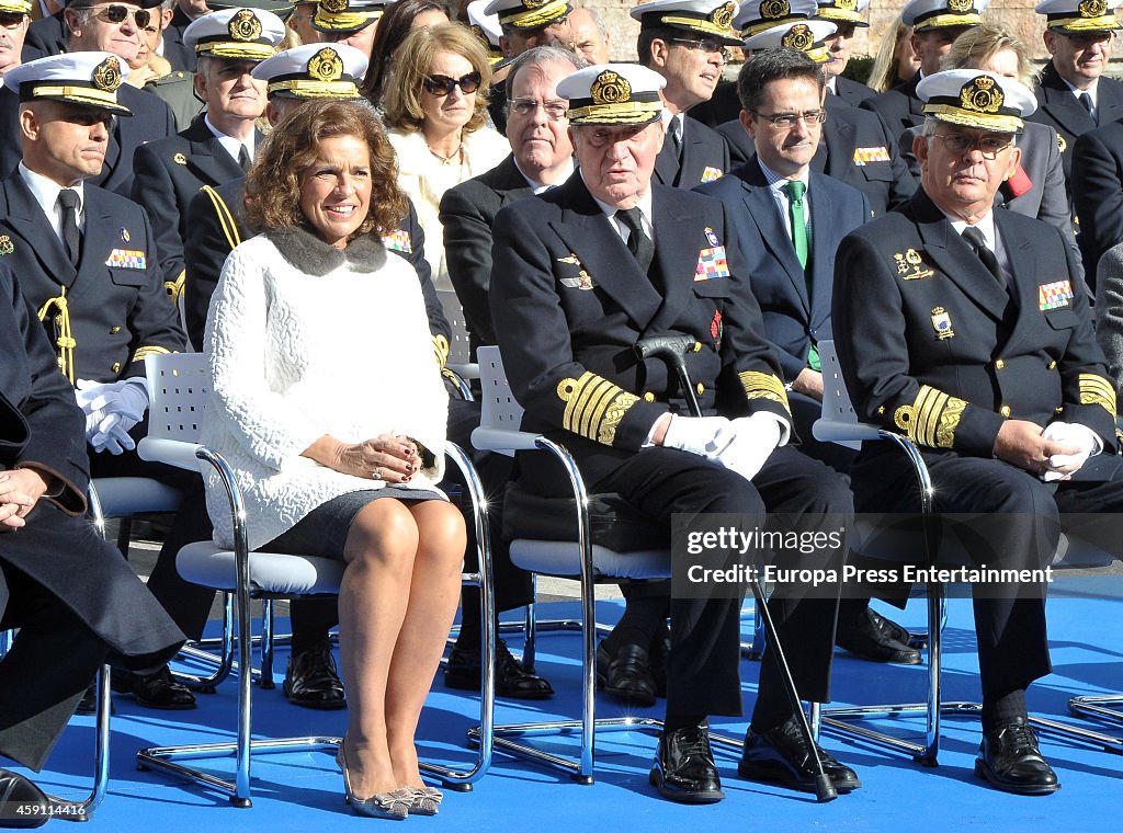 King Juan Carlos Attends the Inauguration of Monument To Blas de Lezo Y Olavarrieta