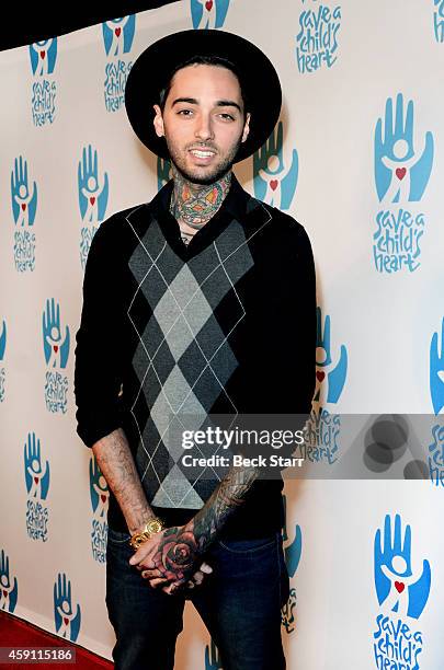 Celebrity tattoo artist Romeo Lacoste arrives at Save A Child's Heart Celebration & Honorary Ceremony at Sony Studios on November 16, 2014 in Los...