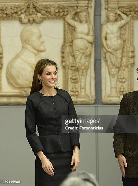 Queen Letizia of Spain attends the 2013 Velazquez Plastic Arts Awards ceremony at El Prado Museum on November 17, 2014 in Madrid, Spain.