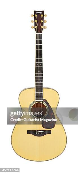 Yamaha LS16M ARE electro-acoustic guitar photographed on a white background, taken on March 26, 2014.