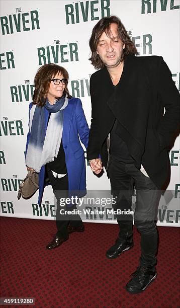 Sally Field and Rob Howell attend the Broadway Opening Performance of 'The River' at Circle in the Square Theatre on November 16, 2014 in New York...