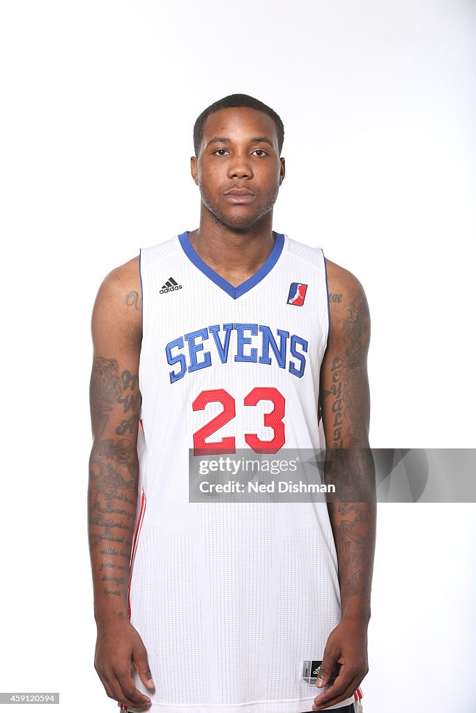 Victor Rudd Victor Rudd of the Delaware 87ers poses for a headshot during Media ...