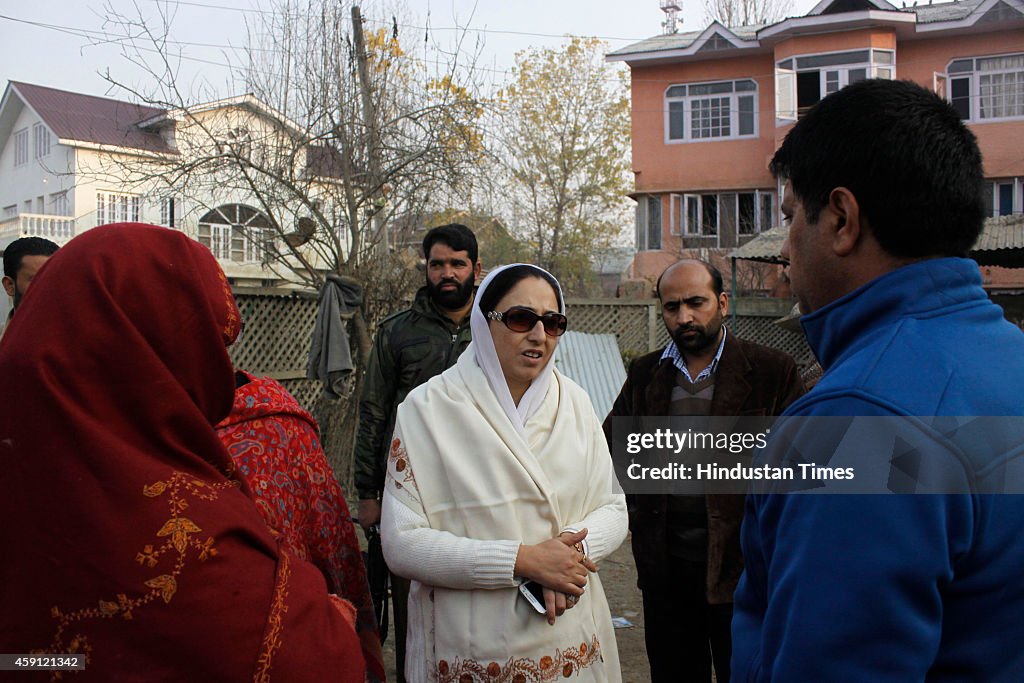 BJP candidate Darakhshan Andrabi Electioneering In Sonawar Assembly Seat