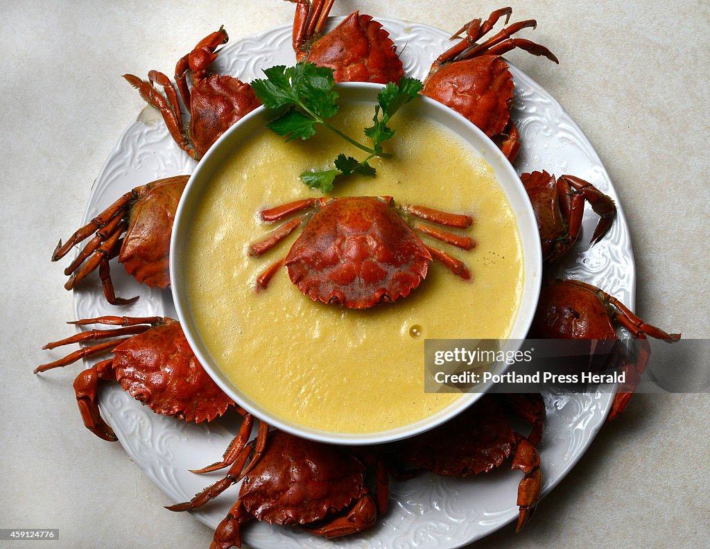 Carol Steingart makes a green crab & corn chowder