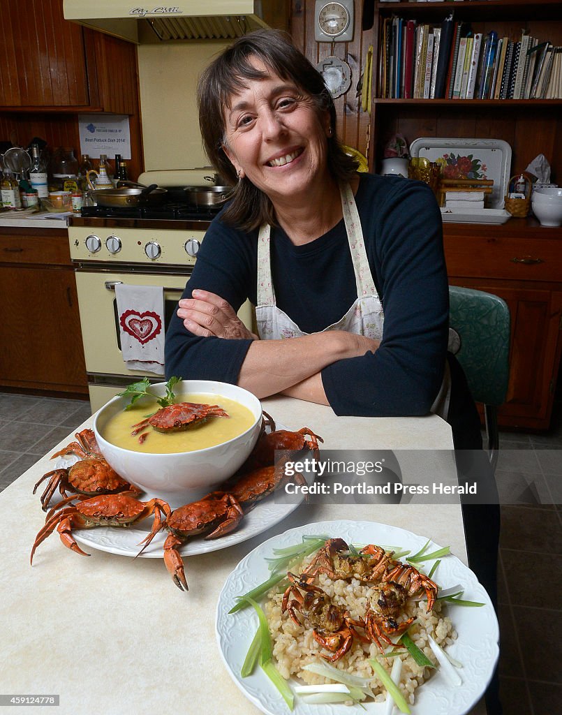 Carol Steingart makes a green crab & corn chowder