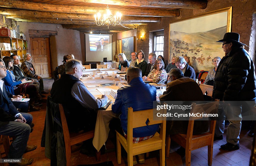 Sand Creek Massacre descendent Gail Ridgely from the Northern Arapahoe Tribe of Wyoming was at The Fort restaurant  participating in the commemorative planning for the 150 year anniversary of the massacre.