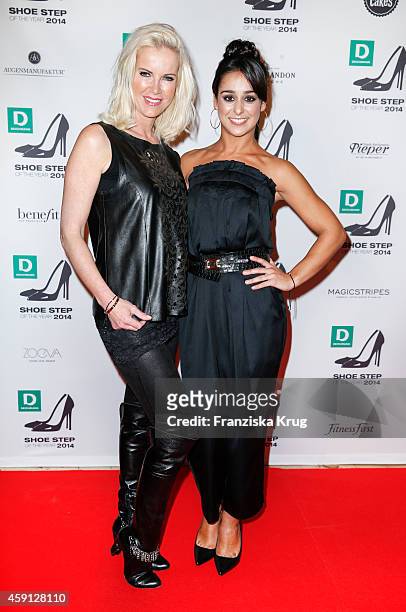 Anna Heesch; Melissa Ortiz-Gomez attend the Deichmann Shoe Step of the Year 2014 on November 17, 2014 in Hamburg, Germany.