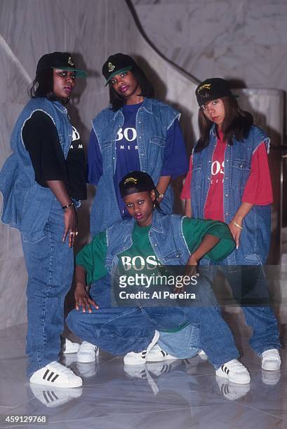 Group Xscape poses for a portrait in circa 1993 in New York City, New York.