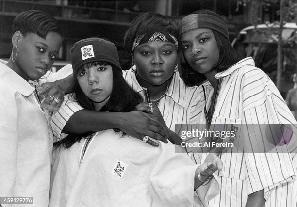 Group Xscape poses for a portrait in circa 1993 in New York City, New York.