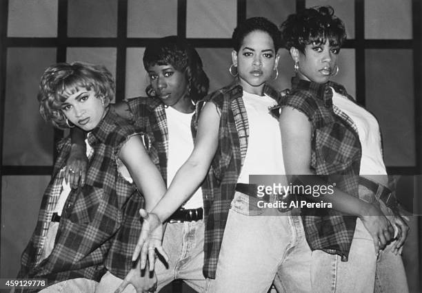 Group Xscape poses for a portrait circa 1995 in New York City, New York.