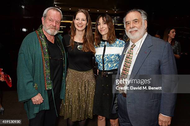 Terry Gilliam, Amy Gilliam, Gia Coppola and Francis Ford Coppola attend the Liberatum Cultural Honour for Francis Ford Coppola at The Bulgari Hotel...
