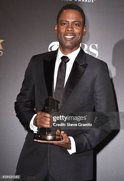 Chris Rock poses at the 18th Annual Hollywood Film Awards at the Hollywood Palladium on November 14, 2014 in Hollywood, California.