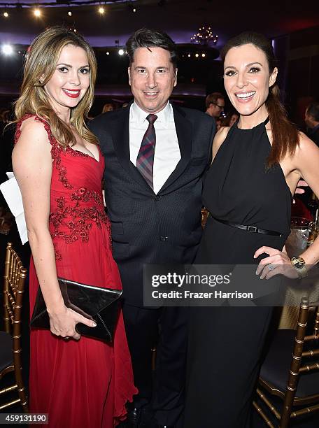 Actress Carly Steel, CBS Executive Brad Bessey and actress Thea Andrews at the Hollywood Palladium on November 14, 2014 in Hollywood, California.