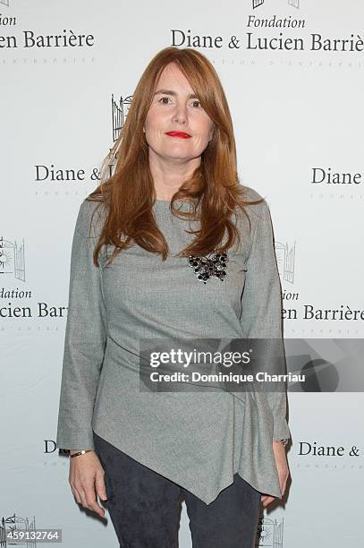 Director Marie-Castille Mention-Schaar attends 'Les Heritiers' Premiere Hosted by Fondation Diane & Lucien Barriere at Publicis Champs Elysees on...
