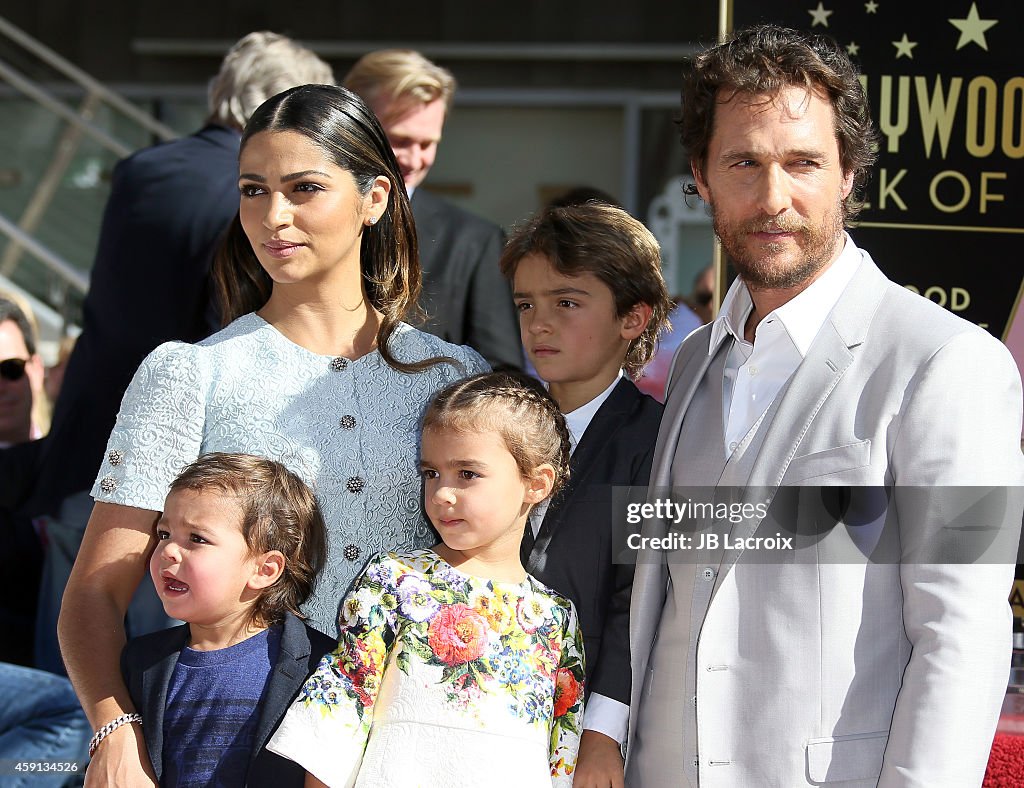 Matthew McConaughey Honored With Star On The Hollywood Walk Of Fame