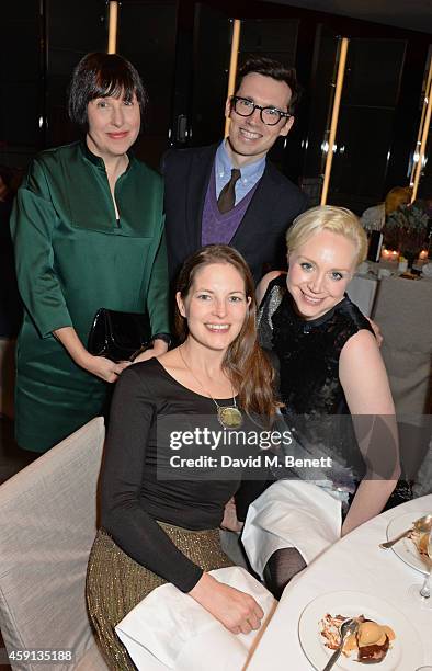 Alice Rawsthorn, Erdem Moralioglu, Amy Gilliam and Gwendoline Christie attend the Liberatum Cultural Honour for Francis Ford Coppola at The Bulgari...