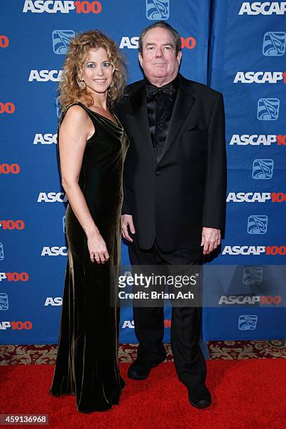 Laura Savini and Jimmy Webb attend the ASCAP Centennial Awards at Waldorf Astoria Hotel on November 17, 2014 in New York City.
