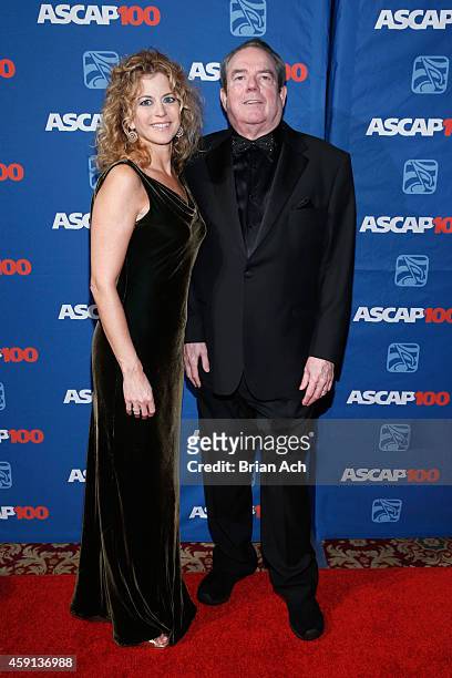 Laura Savini and Jimmy Webb attend the ASCAP Centennial Awards at Waldorf Astoria Hotel on November 17, 2014 in New York City.
