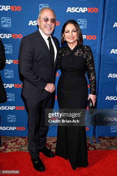 Emilio and Gloria Estefan attend the ASCAP Centennial Awards at Waldorf Astoria Hotel on November 17, 2014 in New York City.