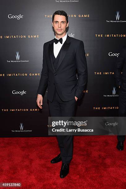 Actor Matthew Goode attends the "The Imitation Game" New York Premiere at Ziegfeld Theater on November 17, 2014 in New York City.