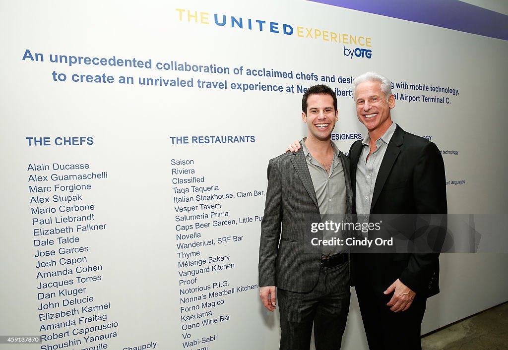 OTG And United Airlines Preview Event For Newark Liberty International Airport Transformation At Milk Studios In New York City