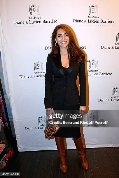 Actress Caterina Murino attends 'Les Heritiers' receives Cinema Award 2014 of Foundation Diane & Lucien Barriere during the premiere of the movie at...