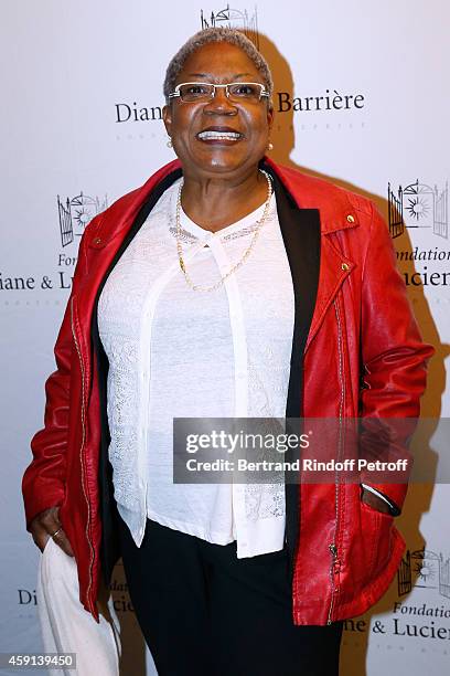 Actress Firmine Richard attends 'Les Heritiers' receives Cinema Award 2014 of Foundation Diane & Lucien Barriere during the premiere of the movie at...