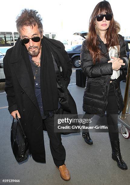 Al Pacino seen at LAX on November 17, 2014 in Los Angeles, California.