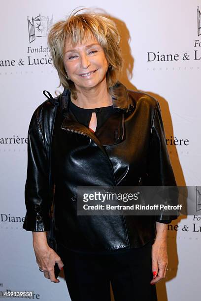 Director and president of the Jury Daniele Thompson attends 'Les Heritiers' receives Cinema Award 2014 of Foundation Diane & Lucien Barriere during...