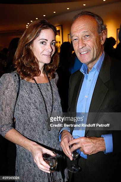 Emilie Freche and Thierry Gaubert attend the Cocktail for the Cinema Award 2014 of Foundation Diane & Lucien Barriere, given to the movie 'Les...