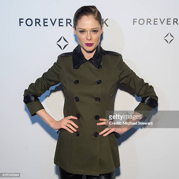 Model Coco Rocha attends Hold My Hand Forever Exhibition By Forevermark at Highline Studios on November 17, 2014 in New York City.