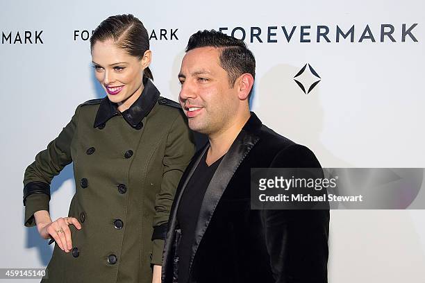 Model Coco Rocha and James Conran attend Hold My Hand Forever Exhibition By Forevermark at Highline Studios on November 17, 2014 in New York City.