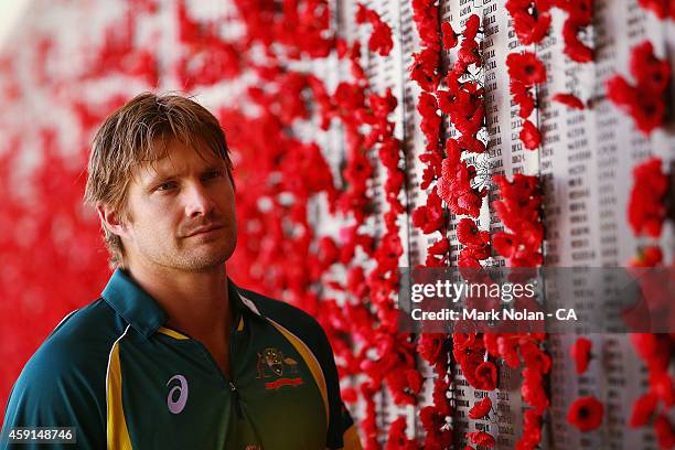 Shane Rees War 54 Australian Cricket Team Visit The Australian War Memorial Stock ...