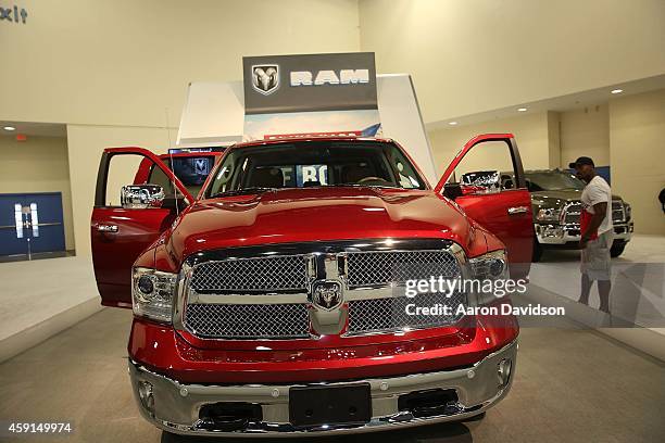 Dodge Ram at Miami International Auto Show at the Miami Beach Convention Center on November 8, 2014 in Miami Beach, Florida.