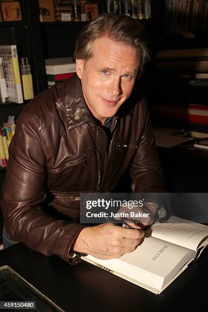 Cary Elwes signs copies of "As You Wish...Making Of Princess Bride" at Book Soup on November 17, 2014 in West Hollywood, California.