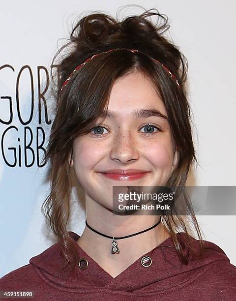 Actress Ashley Boettcher arrives for the Los Angeles premiere screening of Amazon Original Series "Gortimer Gibbon's Life On Normal Street" at...