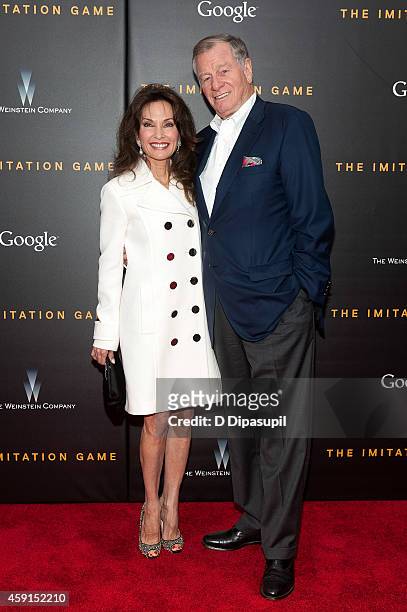 Susan Lucci and husband Helmut Huber attend "The Imitation Game" New York Premiere at the Ziegfeld Theater on November 17, 2014 in New York City.