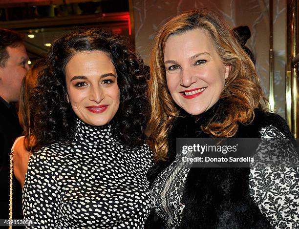Actress Jenny Slate and Senior West Cost Editor of Vanity Fair Krista Smith attend the dinner hosted by Krista Smith for Jenny Slate at the Tory...
