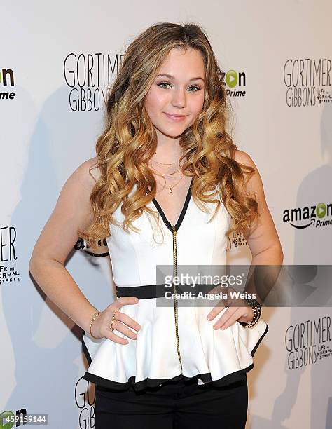 Actress Brec Bassinger arrives for the Los Angeles premiere screening of Amazon Original Series 'Gortimer Gibbon's Life On Normal Street' at ArcLight...