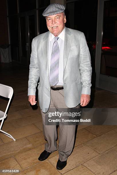 Actor Stacy Keach attends the "My Friend Ed" Documentary premiere and reception held at UCLA James Bridges Theatre on November 17, 2014 in Los...