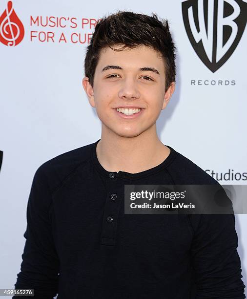 Actor Bradley Steven Perry attends the T.J. Martell Foundation family day at CBS Studios on November 16, 2014 in Studio City, California.