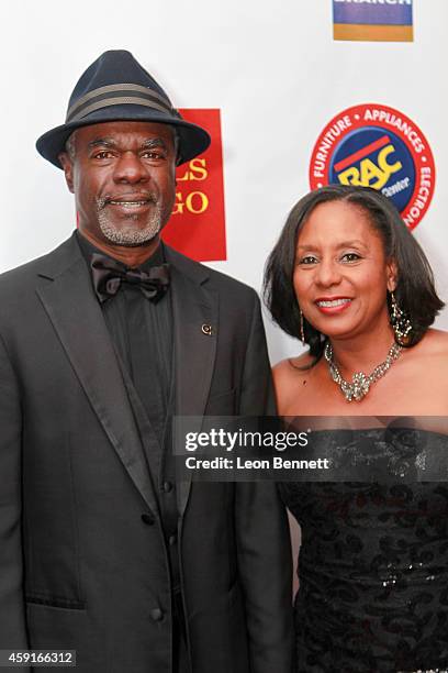 GlynnTurman and Jo-an Turman arrived at the 24th Annual NAACP Theatre Awards at Saban Theatre on November 17, 2014 in Beverly Hills, California.