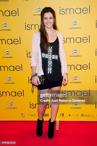 Sandra Blazquez attends the 'Ismael' premiere at the Capitol cinema on December 23, 2013 in Madrid, Spain.