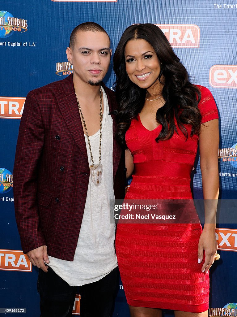 Evan Ross On "Extra"