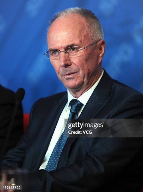 Eriksson Sven Goran Eriksson Attends Sigp Football Club Press Conference In ...