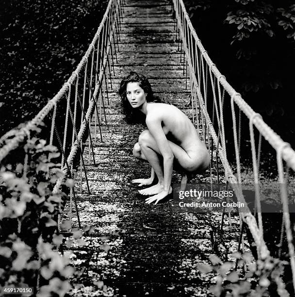 Model Christy Turlington is photographed for Self Assignment on June 1, 1993 in Dublin, Ireland.